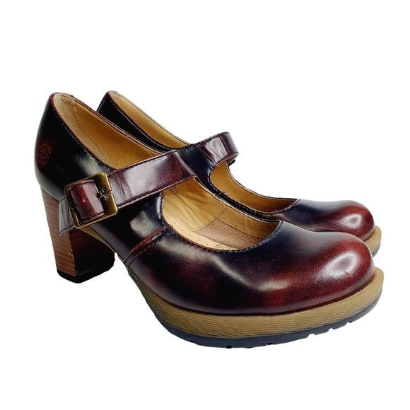 Dr. Martens Shoes - Dr Martens Diva Marlena 8 UK 10 US Leather High Heel Shoes Cherry Red RARE